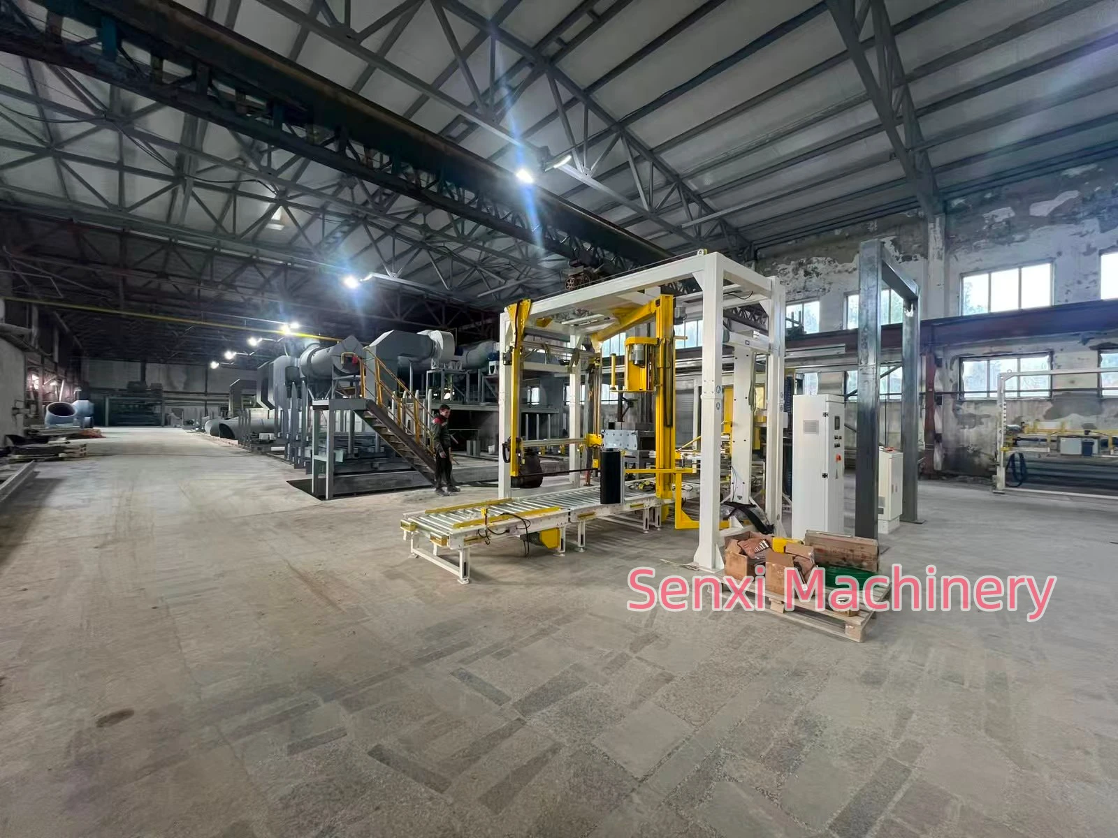 The fully automated packing machine in Siberia, Russia, has been put into operation